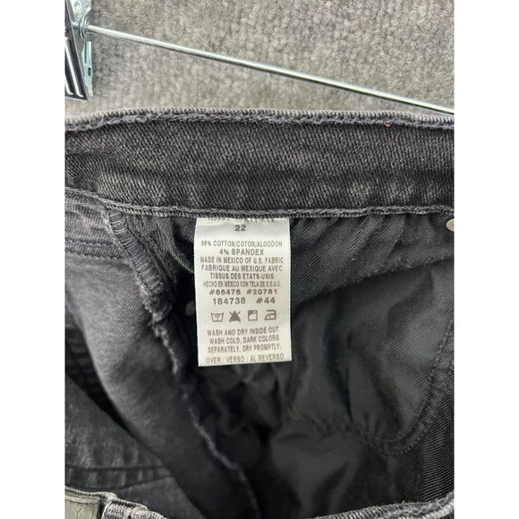 Tommy Hilfiger High Waist Jeans Womens Size 22 Stretch Black Denim Straight Leg - Picture 4 of 11